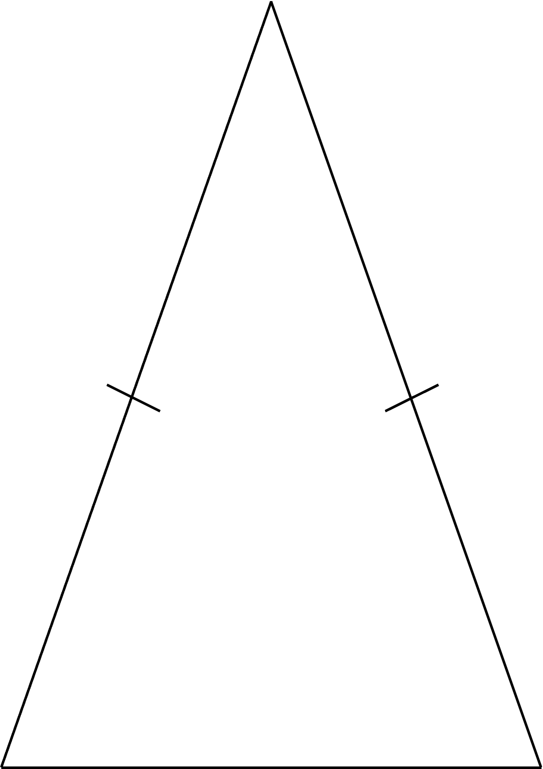 Triangle with two congruent sides