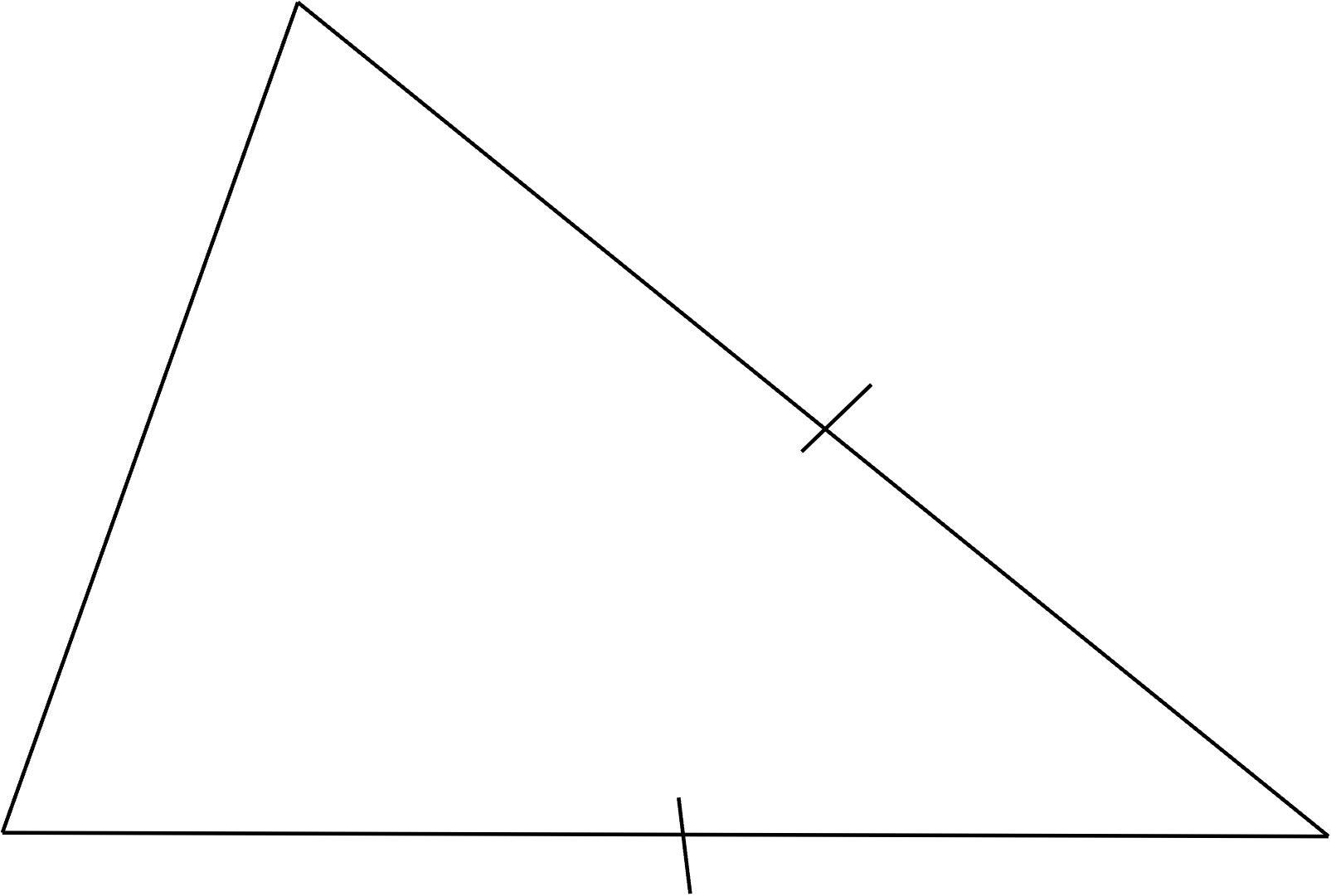 Triangle with two congruent sides